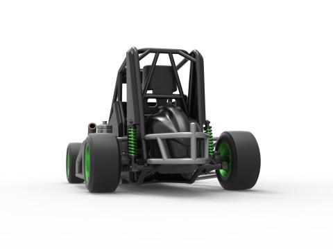 Pavement Midget car Scale 1 to 25 3D Принт Модель