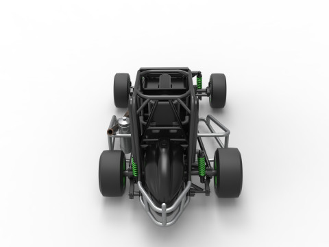 Pavement Midget car Scale 1 to 25 3D Принт Модель