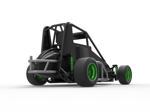 Pavement Midget car Scale 1 to 25 3D Принт Модель