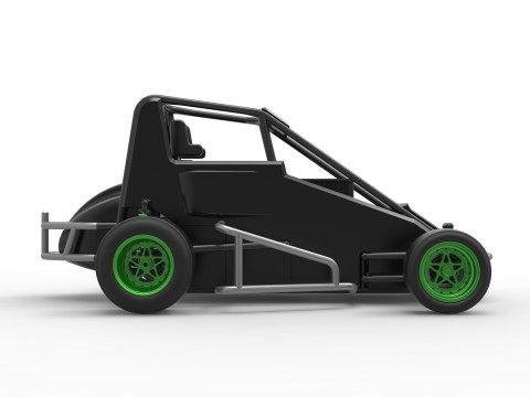 Pavement Midget car Scale 1 to 25 3D Принт Модель