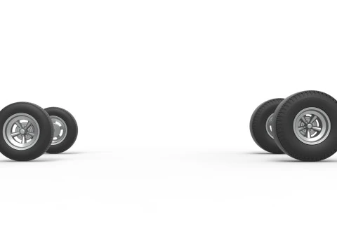 Wheel Set of Gasser Scale 1 to 25 3D Print Model