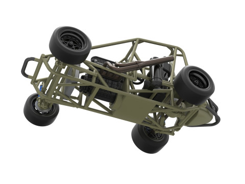 Pavement Midget car Base Scale 1 to 25 Modelo de Impressão 3D