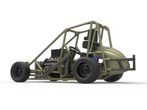 Escala b&aacute;sica do carro Pavement Midget de 1 a 25 Modelo de Impressão 3D