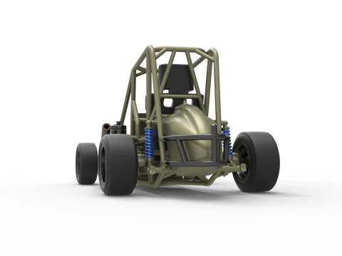 Escala b&aacute;sica do carro Pavement Midget de 1 a 25 Modelo de Impressão 3D