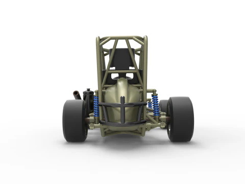 Escala b&aacute;sica do carro Pavement Midget de 1 a 25 Modelo de Impressão 3D