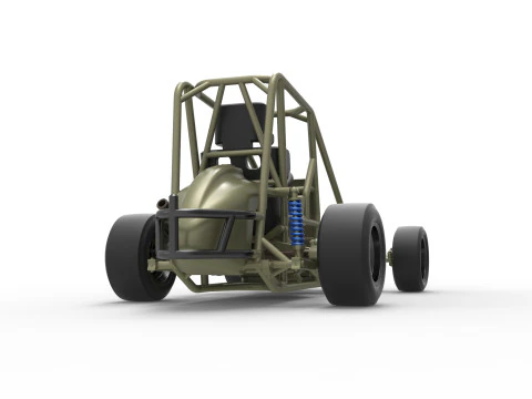 Escala b&aacute;sica do carro Pavement Midget de 1 a 25 Modelo de Impressão 3D