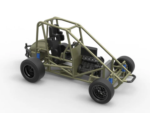 Escala b&aacute;sica do carro Pavement Midget de 1 a 25 Modelo de Impressão 3D