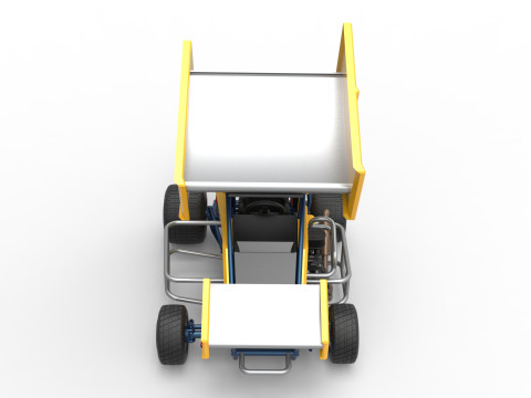 Winged 600 Micro sprint car Scale 1 to 25 Modelo de Impressão 3D