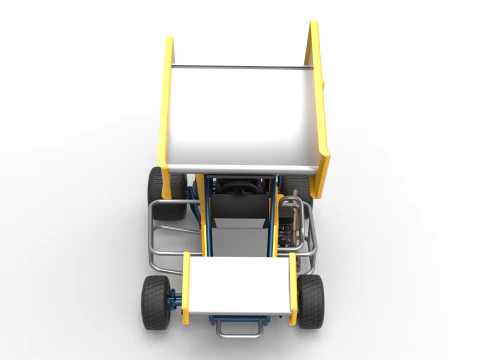 Winged 600 Micro sprint car Scale 1 to 25 3D Print Model