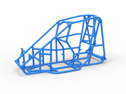 Frame of 600 Micro sprint car Scale 1 to 25 3D प्रिंट मॉडल