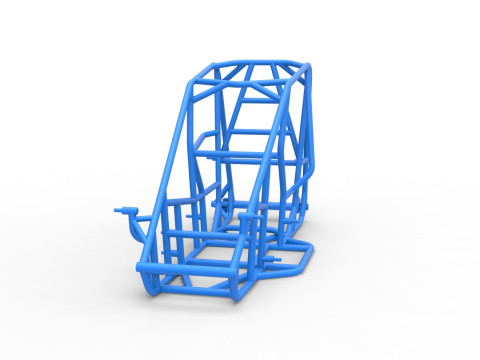 Frame of 600 Micro sprint car Scale 1 to 25 3D Принт Модель