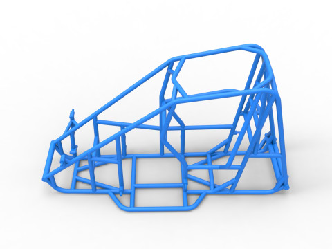 Frame of 600 Micro sprint car Scale 1 to 25 3D Принт Модель