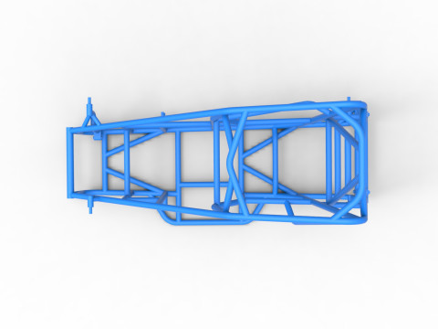 Frame of 600 Micro sprint car Scale 1 to 25 3D Принт Модель