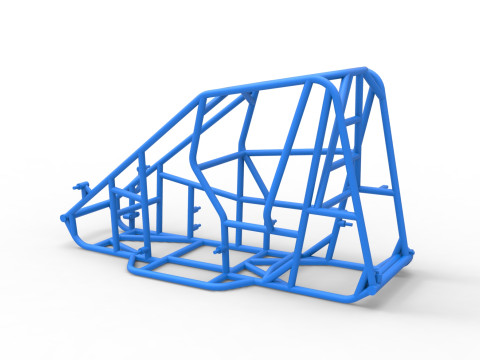 Frame of 600 Micro sprint car Scale 1 to 25 3D Принт Модель