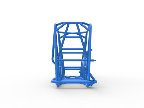 Frame of 600 Micro sprint car Scale 1 to 25 3D Принт Модель