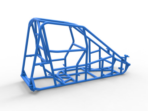 Frame of 600 Micro sprint car Scale 1 to 25 3D Принт Модель