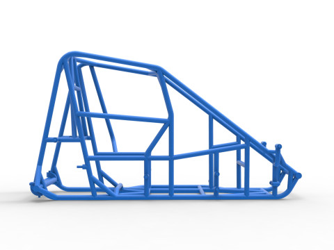 Frame of 600 Micro sprint car Scale 1 to 25 3D Принт Модель