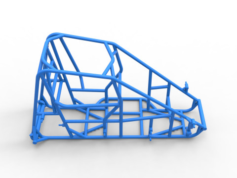 Frame of 600 Micro sprint car Scale 1 to 25 3D Принт Модель