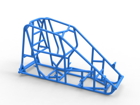Frame of 600 Micro sprint car Scale 1 to 25 3D Принт Модель