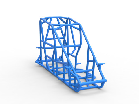 Frame of 600 Micro sprint car Scale 1 to 25 3D Принт Модель