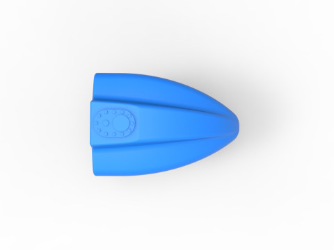 Tail tank of 600 Micro sprint car Scale 1 to 25 3D Принт Модель