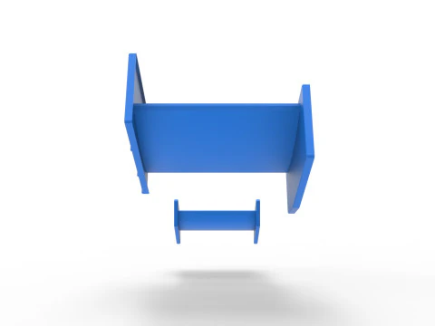 Wings of Sprint car Scale 1 to 25 3D Print Model