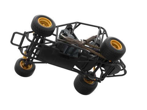 600 Micro sprint car Base Scale 1 to 25 3D Принт Модель