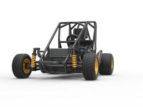 600 Micro sprint car Base Scale 1 to 25 3D Принт Модель