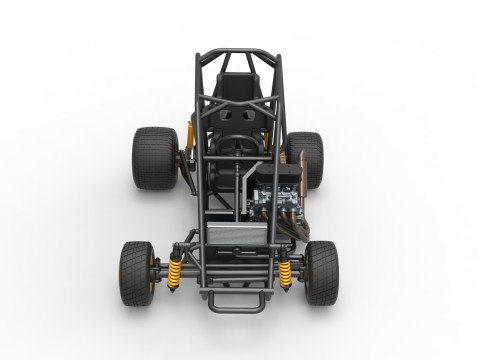 600 Micro sprint car Base Scale 1 to 25 3D Принт Модель