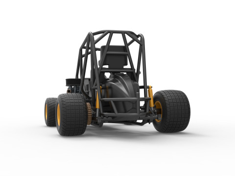 600 Micro sprint car Base Scale 1 to 25 3D Принт Модель