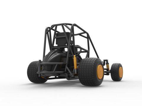 600 Micro sprint car Base Scale 1 to 25 3D Принт Модель