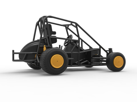 600 Micro sprint car Base Scale 1 to 25 3D Принт Модель