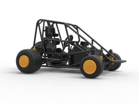 600 Micro sprint car Base Scale 1 to 25 3D Принт Модель