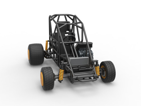 600 Micro sprint car Base Scale 1 to 25 3D Принт Модель