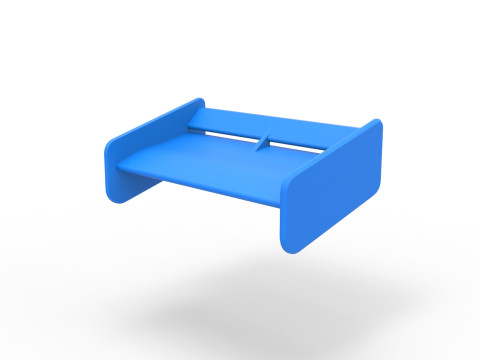 Wing of Supermodified front engine race car V2 Scale 1 to 25 Modèles 3D en vedette
