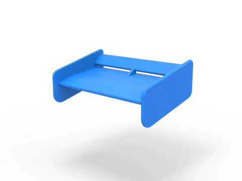 Wing of Supermodified front engine race car V2 Scale 1 to 25 3D Print Model