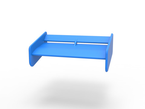 Wing of Supermodified front engine race car V2 Scale 1 to 25 Modèles 3D en vedette