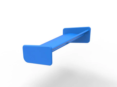 Wing of Supermodified front engine race car V2 Scale 1 to 25 3D Print Model