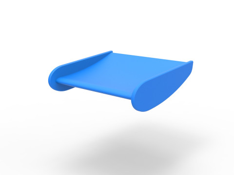 Wing of Vintage Asphalt Modified stock car Scale 1 to 25 3D Принт Модель