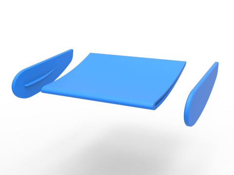 Wing of Vintage Asphalt Modified stock car Scale 1 to 25 3D Принт Модель