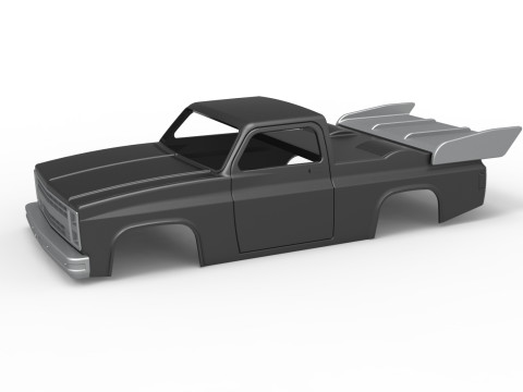 Shell of Dragster truck Scale 1 to 25 Model do druku 3D