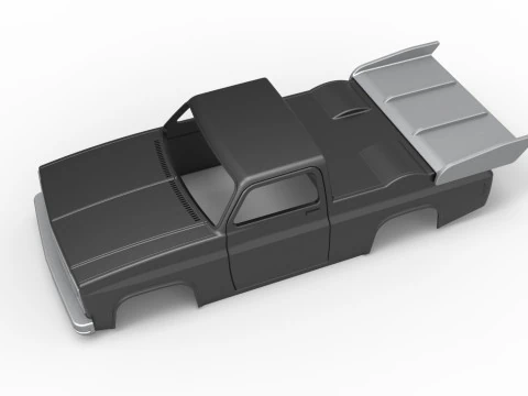 Shell of Dragster truck Scale 1 to 25 3D Print Model