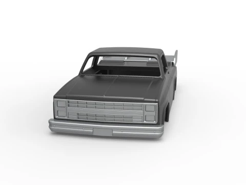 Shell of Dragster truck Scale 1 to 25 3D Print Model