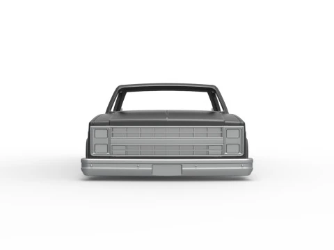 Shell of Dragster truck Scale 1 to 25 3D Print Model