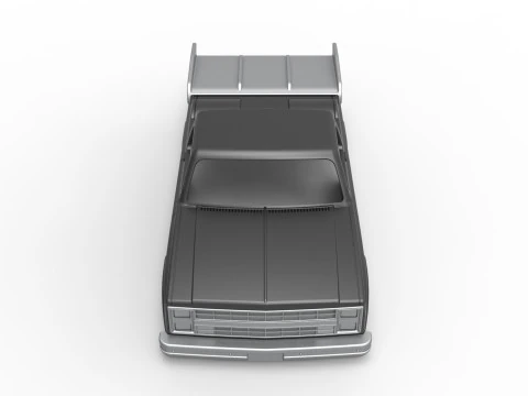 Shell of Dragster truck Scale 1 to 25 3D Print Model