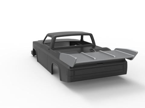 Shell of Dragster truck Scale 1 to 25 3D Print Model