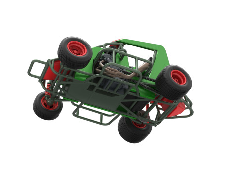 600 Micro sprint car Scale 1 to 25 3D Print Model