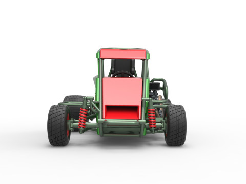600 Micro sprint car Scale 1 to 25 3D Print Model
