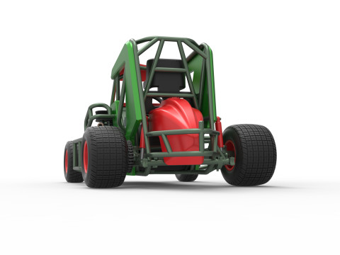 600 Micro sprint car Scale 1 to 25 3D Print Model