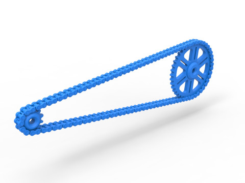 Chain drive Version 1 Scale 1 to 25 3D 打印模型